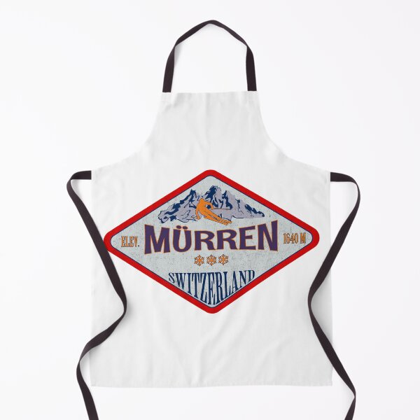 Item preview, Mürren, Switzerland, Vintage skiing badge design designed and sold by Wanderful-roads.