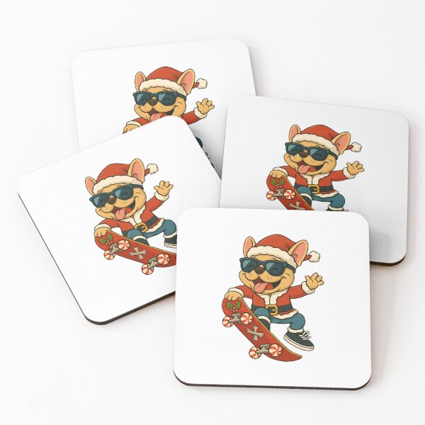 Item preview, Dog Santa Skateboarding designed and sold by Be-Random.