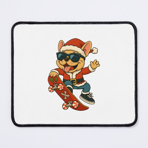 Item preview, Dog Santa Skateboarding designed and sold by Be-Random.
