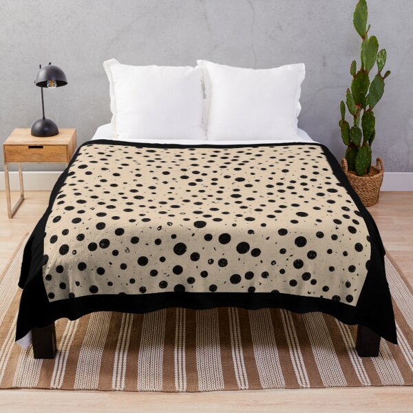 Item preview, Black Speckles on Creamy Beige - Modern Minimalist Pattern Design designed and sold by JaneMcCarthyDNA.