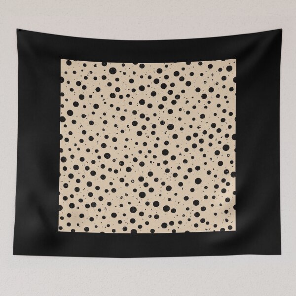 Item preview, Black Speckles on Creamy Beige - Modern Minimalist Pattern Design designed and sold by JaneMcCarthyDNA.