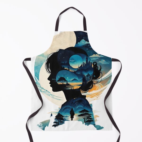 Artikelvorschau, Traumlandschaft-Silhouette – Surreale Fantasielandschaftskunst entworfen und verkauft von Kruti Collection.