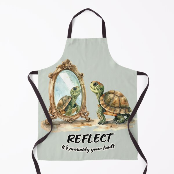 Item preview, Turtle looking at its reflection - it's probably your fault designed and sold by LiskoDesign.