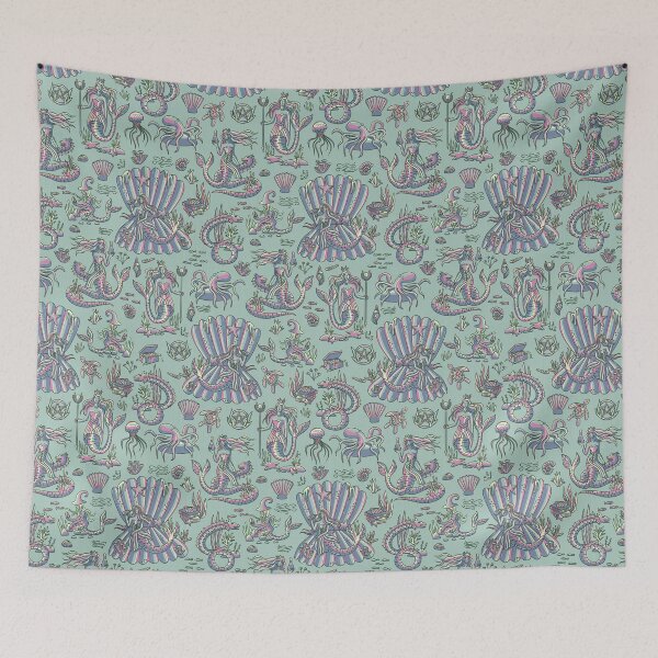 Item preview, Sea Witchery Toile de Jouy designed and sold by pholiumsigma_design.