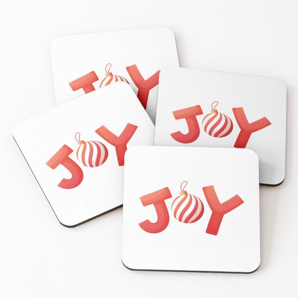 Item preview, JOY Christmas Lettering with Ornament designed and sold by ColorloomArt.