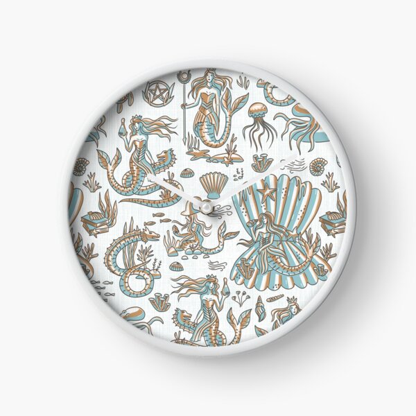 Item preview, Sea Witchery Toile de Jouy sage and gold designed and sold by pholiumsigma_design.