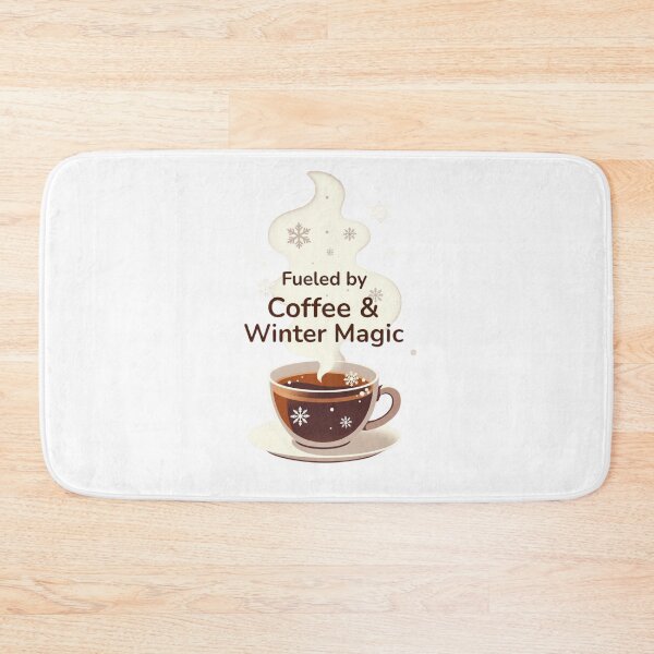 Item preview, Fueled by Coffee & Winter Magic – Cozy Aesthetic Winter Tee designed and sold by EcoArtTees.