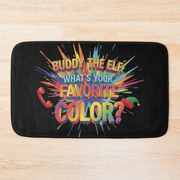Item preview, Buddy the Elf What's Your Favorite Color Ugly Christmas Sweater T-Shirt designed and sold by GeniePixel.