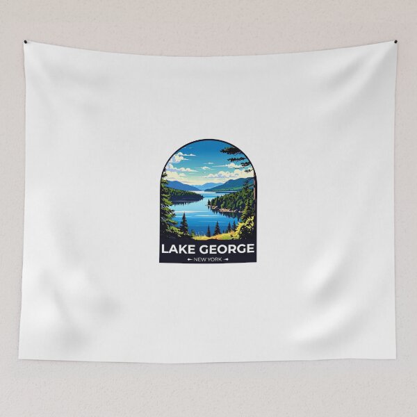 Item preview, Lake George New York State Sticker designed and sold by TulipaGraphics.