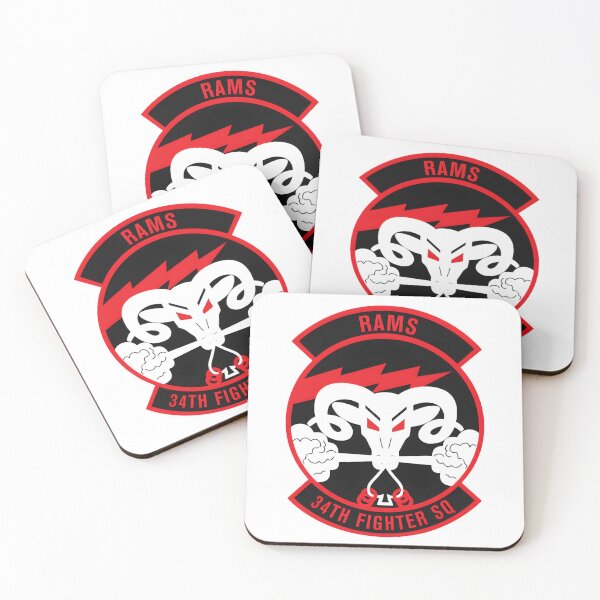Item preview, 34th Fighter Squadron Rams Patch designed and sold by CharlieDesings.