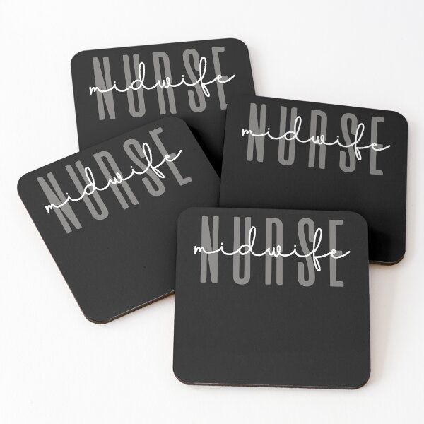 Item preview, Minimalist Midwife Nurse Typography designed and sold by JRRTs.