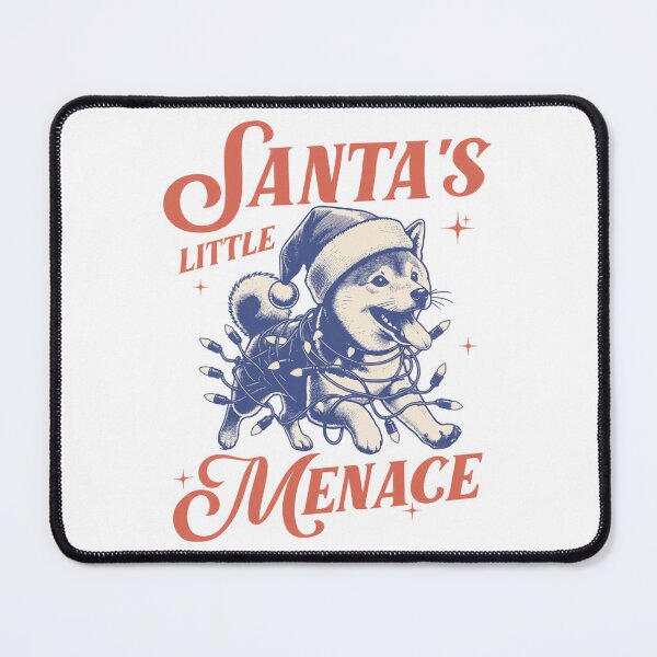 Item preview, Shiba Inu Christmas - Santas Little Menace - Vintage Christmas - Shiba Mom - Gift for Shiba Inu Owner Shiba Inu Lover designed and sold by sapnaela.
