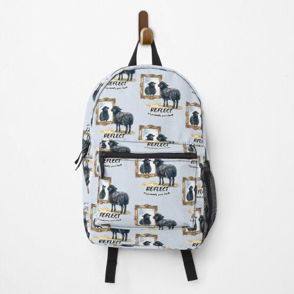 Item preview, Black sheep looks at its reflection, reflect - it's probably your fault designed and sold by LiskoDesign.