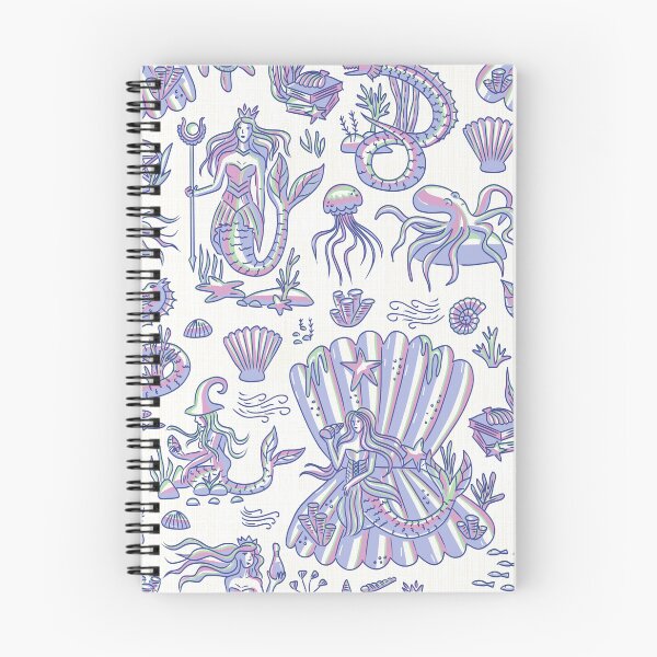 Item preview, Sea Witchery Toile de Jouy violet and pink designed and sold by pholiumsigma_design.