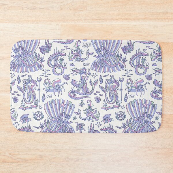 Item preview, Sea Witchery Toile de Jouy violet and pink designed and sold by pholiumsigma_design.