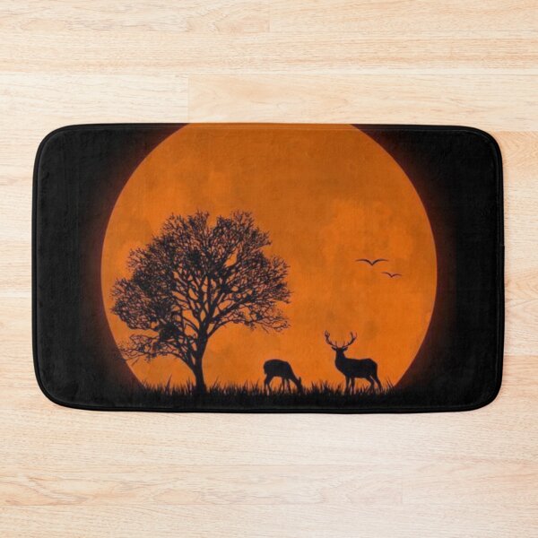 Item preview, Handmade drawing of majestic dear in moonlight  designed and sold by NivyasArtistry.