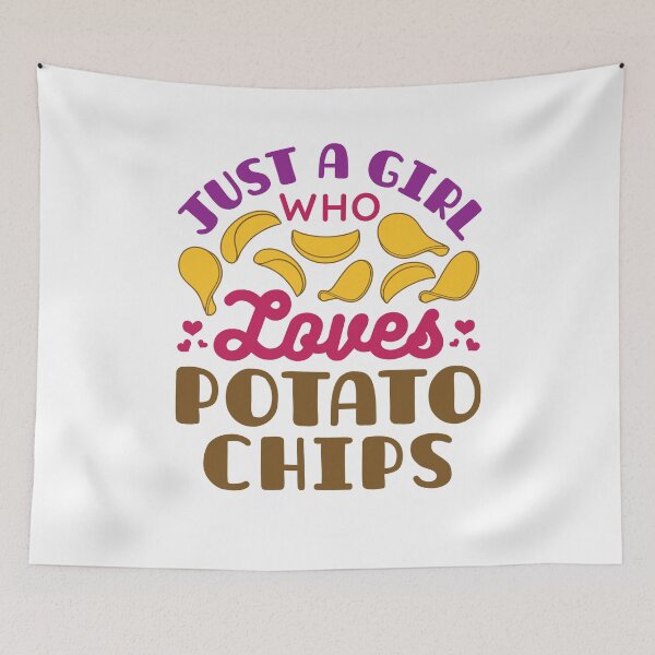 Item preview, Just a Girl Who Loves Potato Chips Snack Food Lover designed and sold by jaygo.