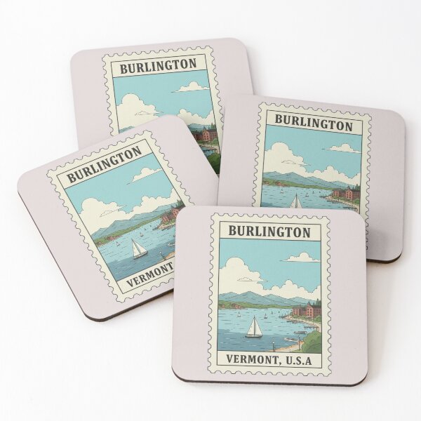 Item preview, Vintage burlington vermont lake champlain stamp designed and sold by allaboutstamps.