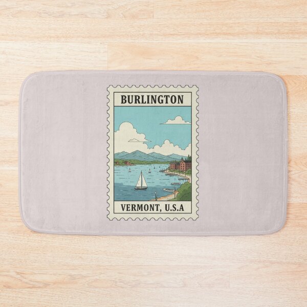 Item preview, Vintage burlington vermont lake champlain stamp designed and sold by allaboutstamps.