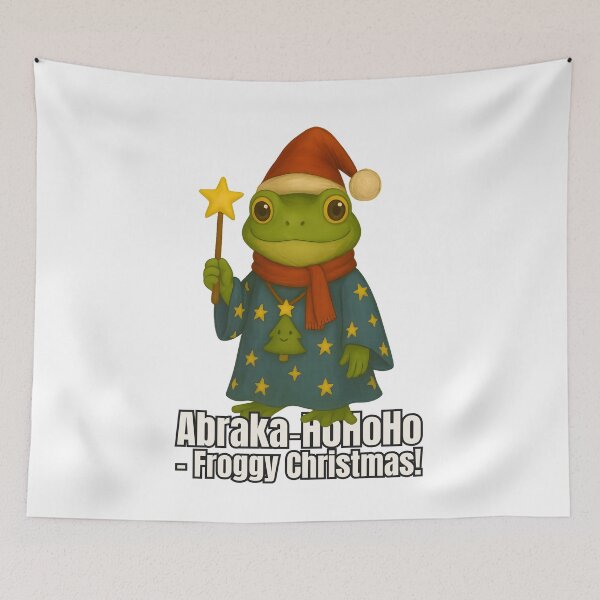 Item preview, Christmas Frog – Abraka-HoHoHo Magical Froggy Holiday Design designed and sold by SVALANART.