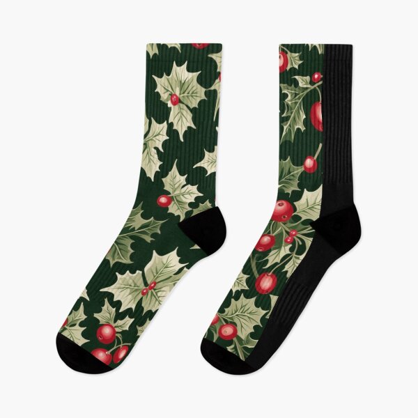 Item preview, Holly & Berries – Festive Christmas Botanical Design designed and sold by JaneMcCarthyDNA.