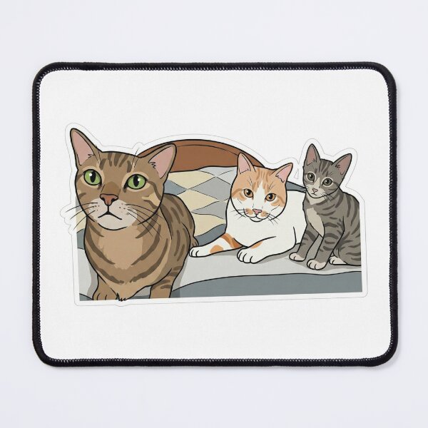 Item preview, Trio Tabby Tale - Bacon, Ham & Sai Krok - The Cat Gang designed and sold by TrioTabbyTale.