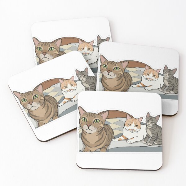 Item preview, Trio Tabby Tale - Bacon, Ham & Sai Krok - The Cat Gang designed and sold by TrioTabbyTale.