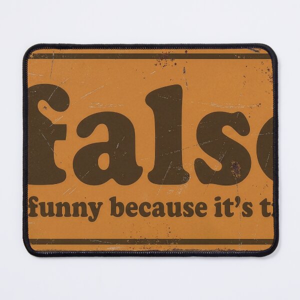 Item preview, Boolean Logic Pun - !false is True - Vintage Coding Sign designed and sold by MiSC Studio.