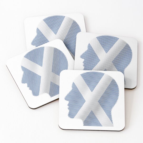 Item preview,  Scotland Flag Heart and Head Pattern - Scottish Mindset Saltire Design  designed and sold by Loom on the Loch.