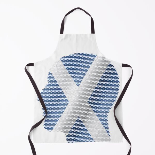Item preview, Scotland Flag Heart and Head Pattern - Scottish Mindset Saltire Design designed and sold by Loom on the Loch.