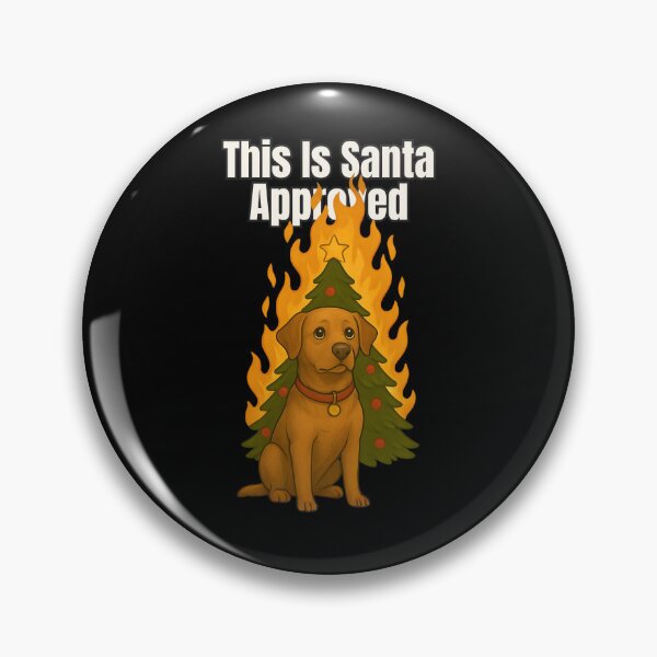 Item preview, Funny Christmas Dog – Santa Approved Chaos Holiday Design designed and sold by SVALANART.