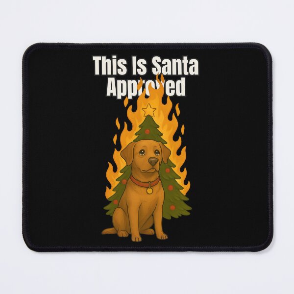 Item preview, Funny Christmas Dog – Santa Approved Chaos Holiday Design designed and sold by SVALANART.