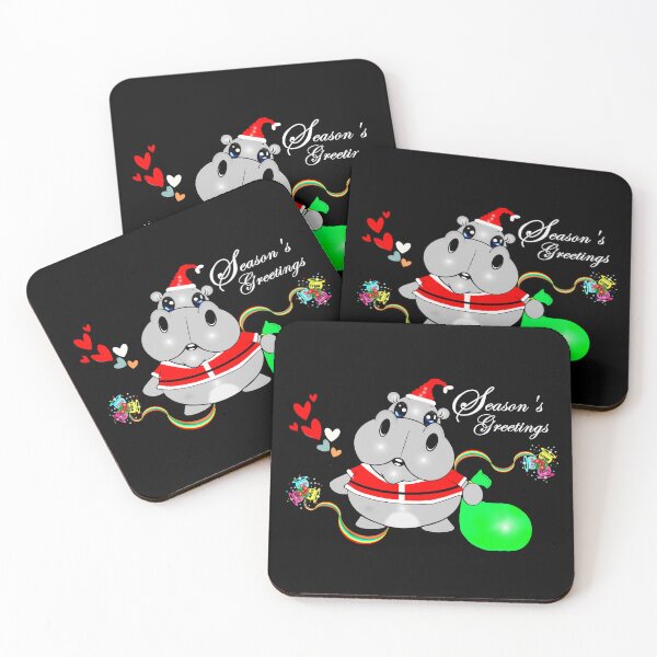 Item preview, Hippo Santa Claus-Merry Christmas  designed and sold by Shirley cute art .