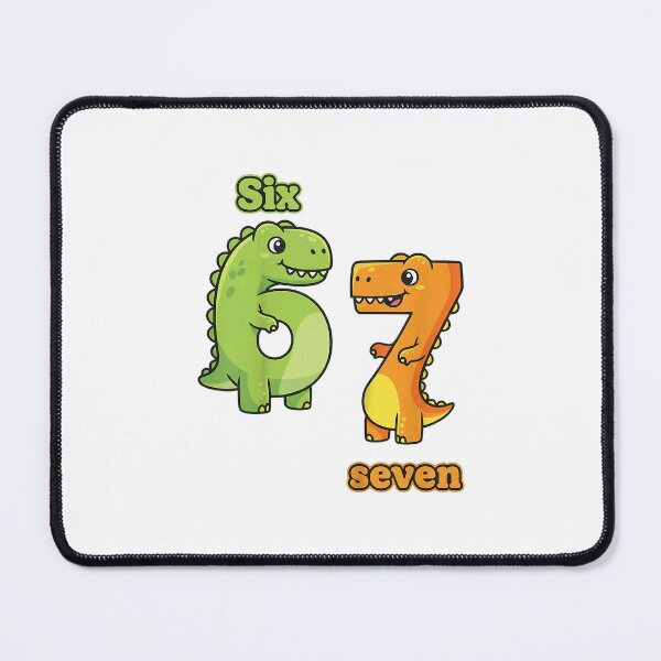 Item preview, Six Seven Dinosaur Friends Cute Colorful Learning Fun designed and sold by ajifujpost.