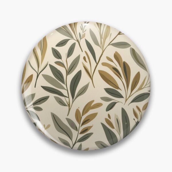 Item preview, Mediterranean Olive Branches - Sage & Gold Botanical Design designed and sold by JaneMcCarthyDNA.
