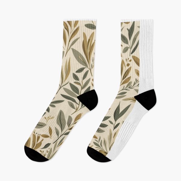 Item preview, Mediterranean Olive Branches - Sage & Gold Botanical Design designed and sold by JaneMcCarthyDNA.