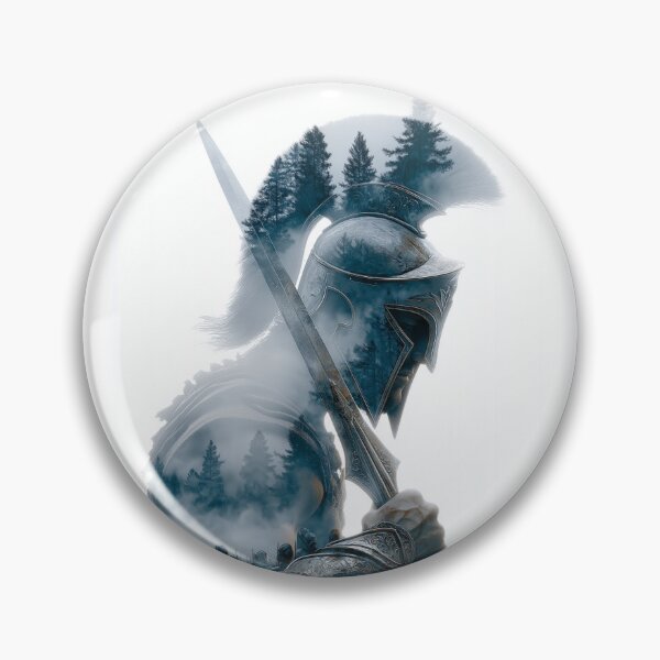 Item preview, Spartan Warrior Double Exposure – Epic Fantasy Soldier Artwork designed and sold by MythologyRealm.