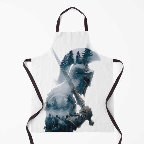 Item preview, Spartan Warrior Double Exposure – Epic Fantasy Soldier Artwork designed and sold by MythologyRealm.