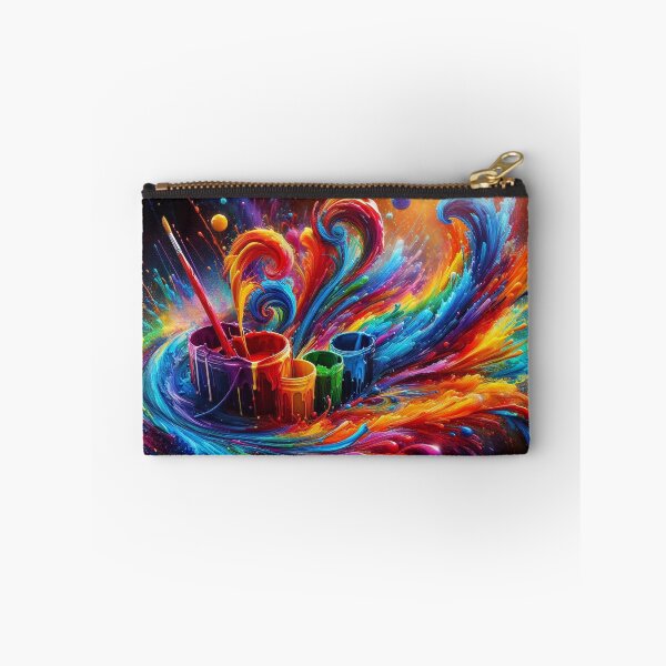 Item preview, Dynamic composition with colorful splashes of paint designed and sold by BenCoStyle.