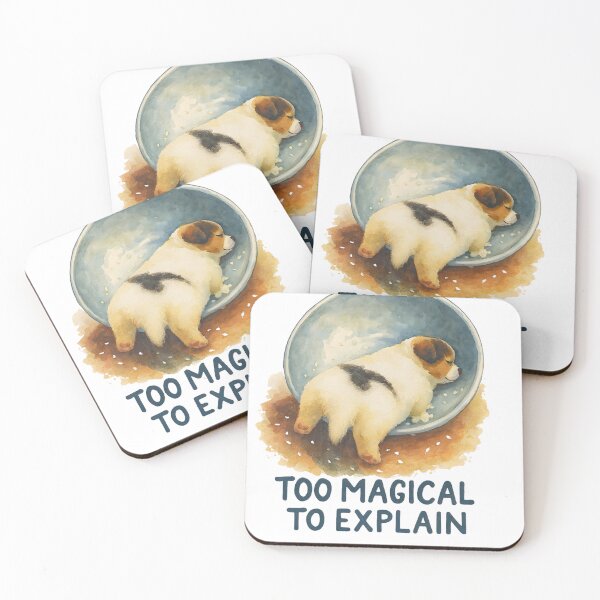 Item preview, Too Magical to Explain – Watercolor Puppy Art designed and sold by HOUSE OF TIST.