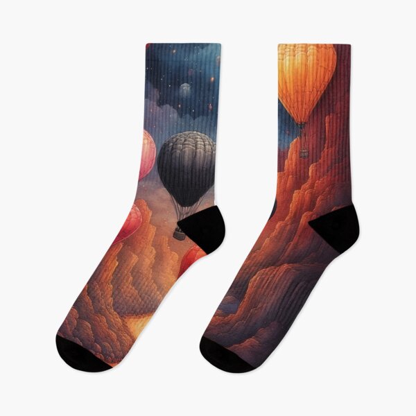 Item preview, Balloons over canyon under a starry night designed and sold by Mianku | Für das Leben.