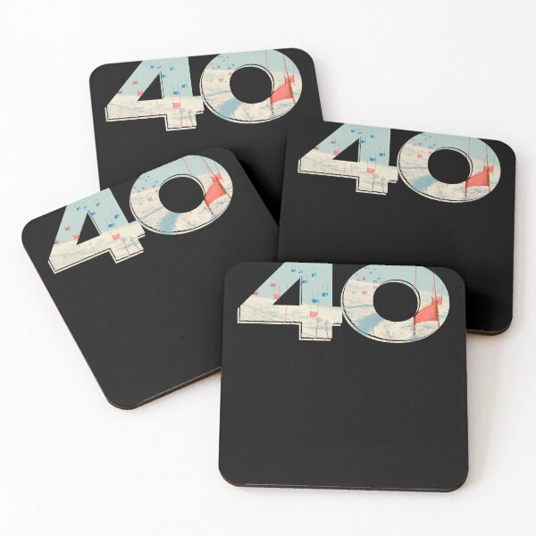 Item preview, 40th Birthday Skiing Gift – Ski Lover Turning 40 designed and sold by MatthewViews.