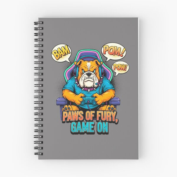 Item preview, Gamer Bulldog Comic Book Illustration Paws of Fury designed and sold by SholoStudio.