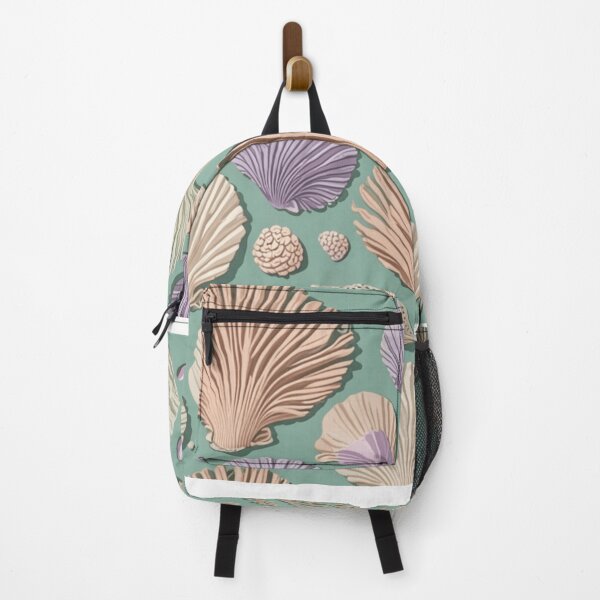 Item preview, Coastal Line Art – Seaweed, Shells & Coral in Soft Pastels designed and sold by JaneMcCarthyStudio.