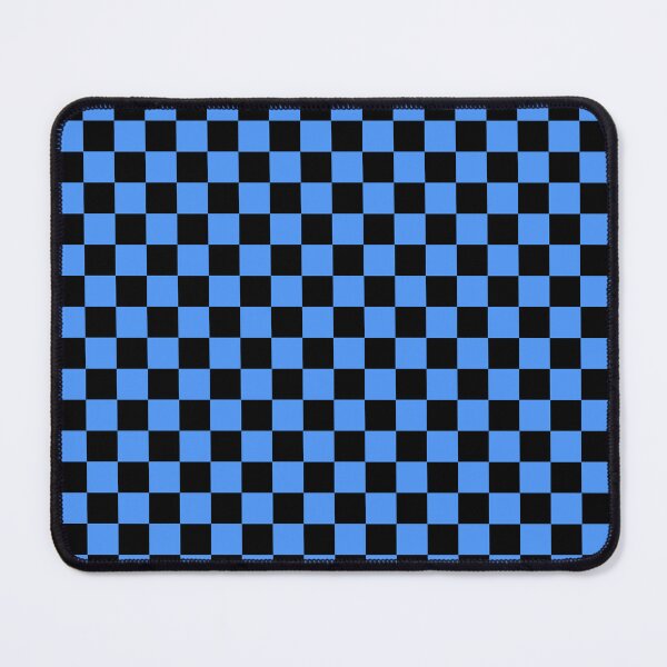 Item preview, Checker Print - Black and Sky Blue designed and sold by TheFrostedDonut.