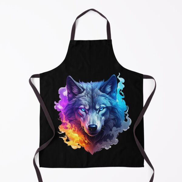 Item preview, Spirit Wolf in Neon Smoke T-shirt designed and sold by Alicjareign.