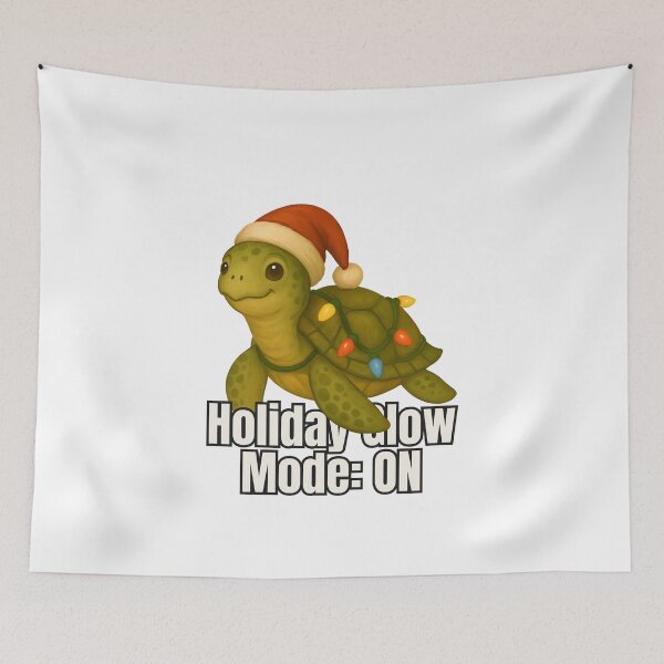 Item preview, Glowing Christmas Turtle – Holiday Glow Mode ON designed and sold by SVALANART.