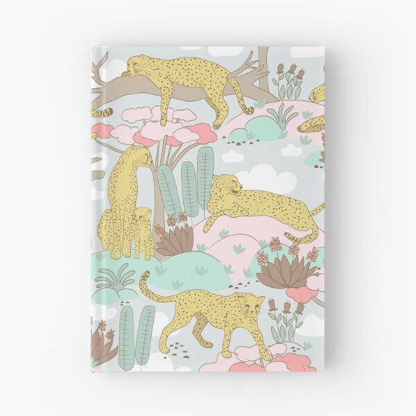Item preview, Cheetahs in the Clouds - Green and Pink designed and sold by pholiumsigma_design.