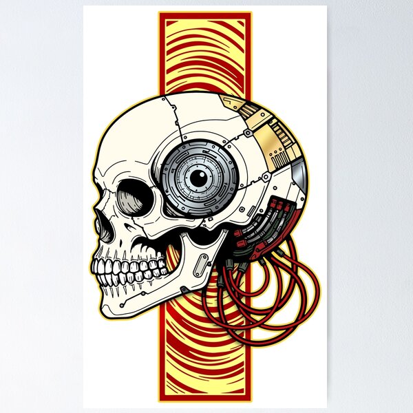 Item preview, Cybernetic skull designed and sold by krabbaraban.