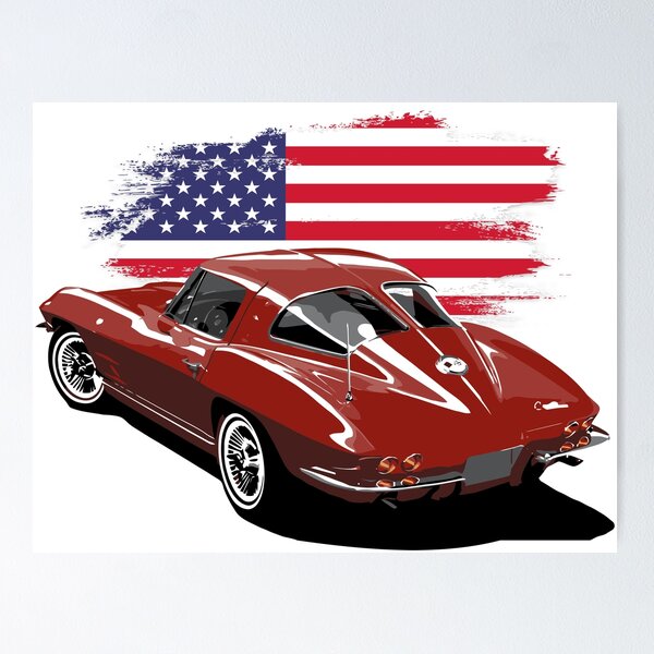 Item preview, Vette C2 - Classic American sports car – 60s style icon designed and sold by tupaffi.